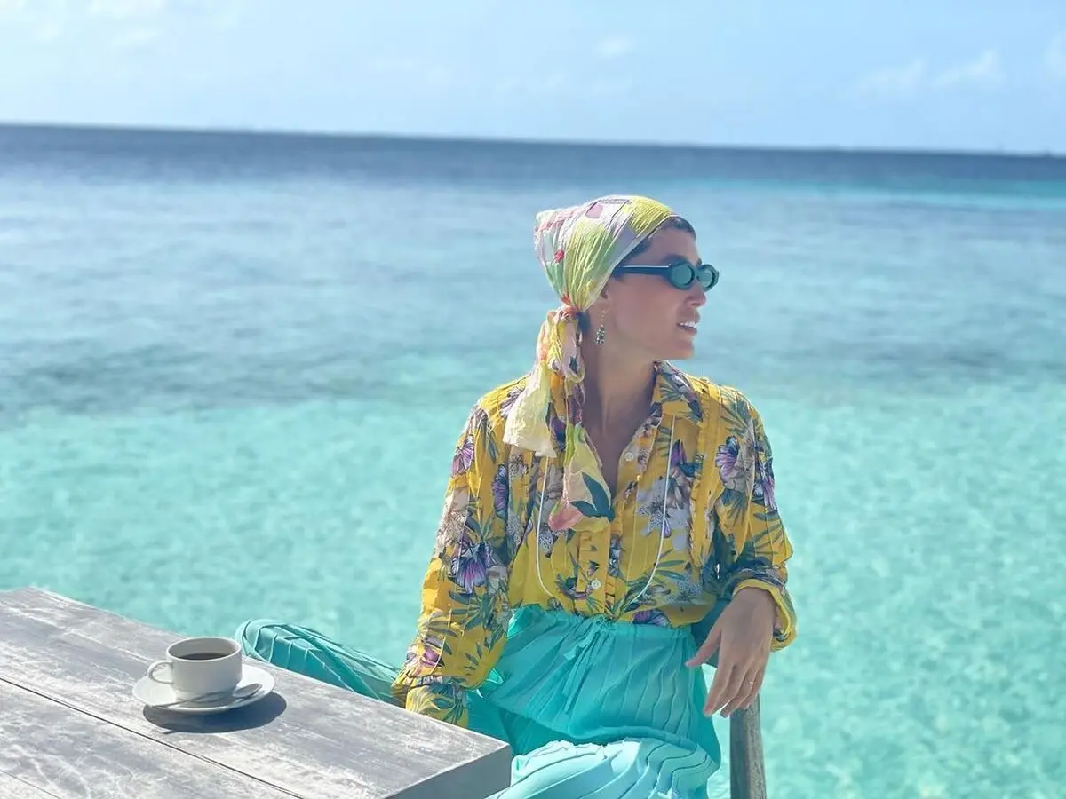تیپ پسرانه فرشته حسینی با کلاه دیدنی اش