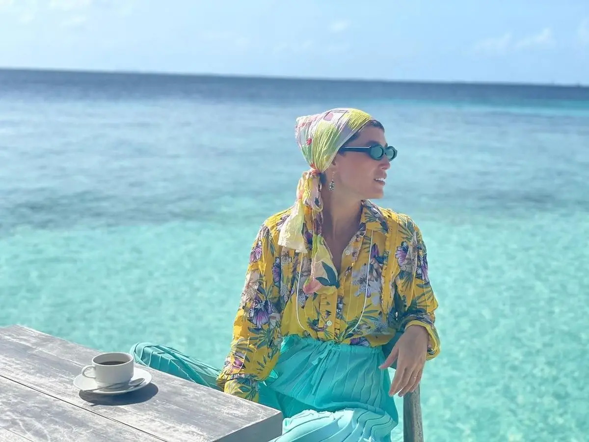 تیپ پسرانه فرشته حسینی با کلاه دیدنی اش