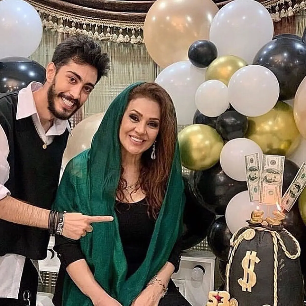اولین حضور نسرین مقانلو در جشن تولد بعد از مرگ پسرش | نسرین مقانلو چه محشر شده با این تیپ! + فیلم