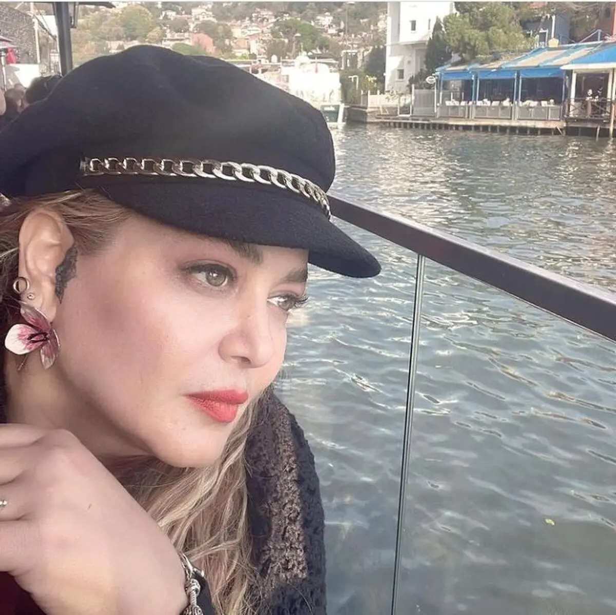 آرایش پلنگی بهاره رهنما | پیرسینگ ابرو بهاره کار دستش دا+ ببینید