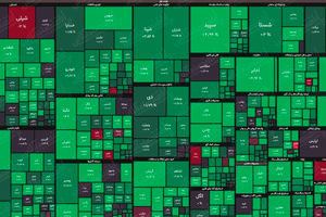 شاخص کل بورس نزدیک به 13 هزار واحد رشد داشت + نقشه بورس امروز 2 شهریور
