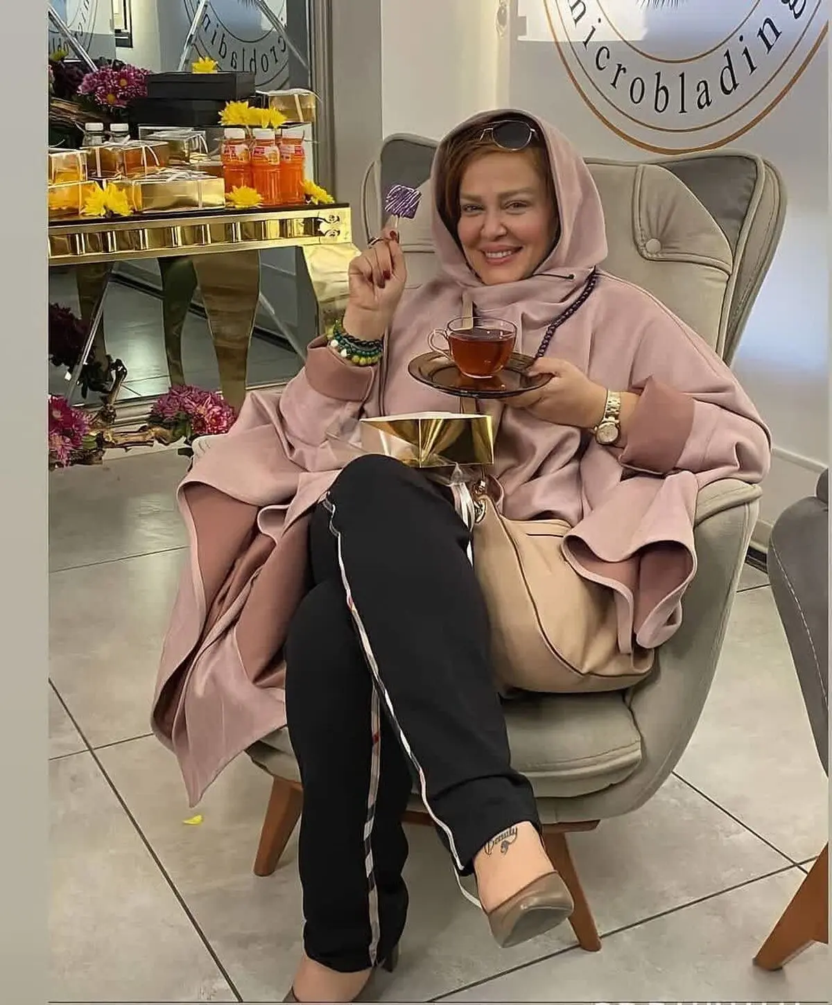 بهاره رهنما چه تیپی برای کریسمس زده! | تیپ جدید بهاره رهنما رو ببینید + عکس