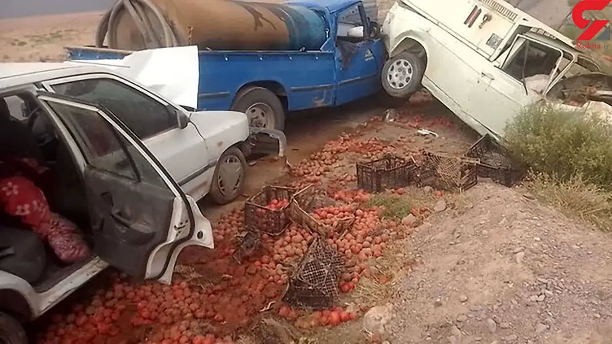 تصادف وحشتناک زنجیره ای مصدومات زیاد به هم داشت