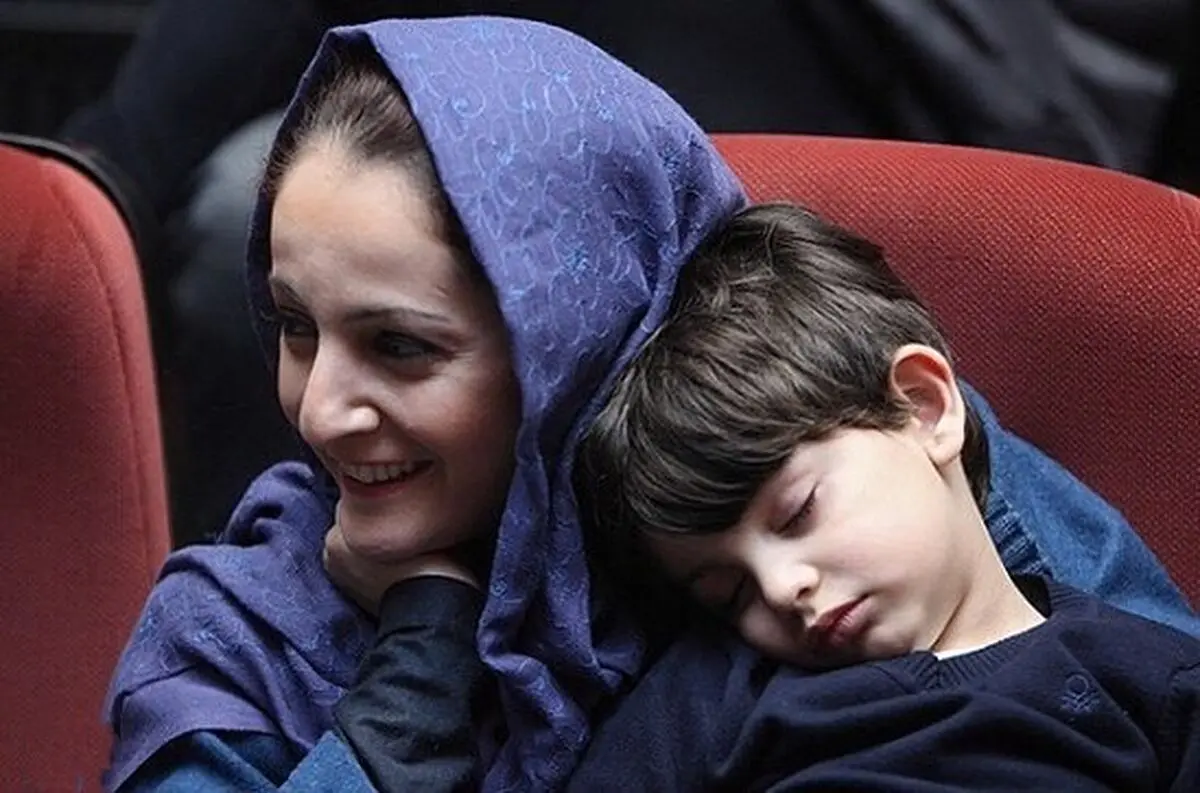 عکس عاشقانه شقایق دهقان با پسرش